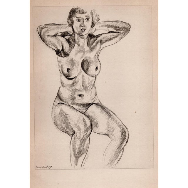 Black Matisse, Nude, Original Lithograph, 1920 For Sale - Image 8 of 11