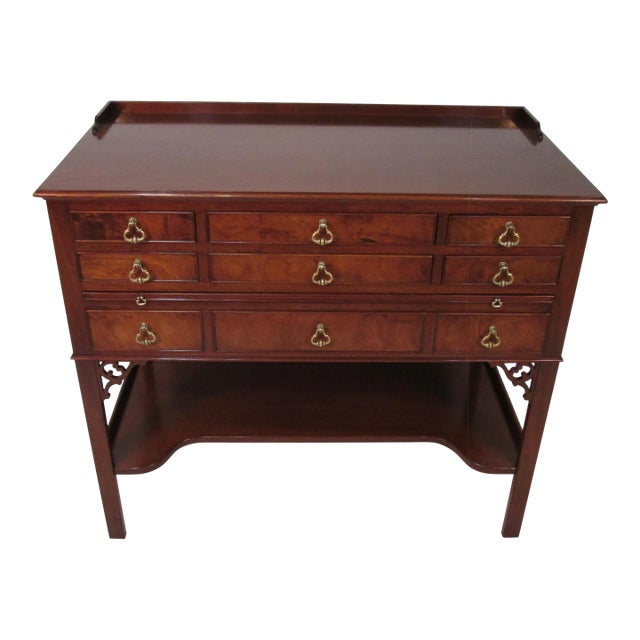 1950s Silver Service Mahogany Chest by Beacon Hill Furniture For Sale