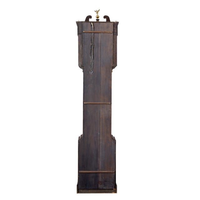 Antique Long Case Clock in Inlaid Mahogany by William Underwood, 1760 For Sale - Image 9 of 10