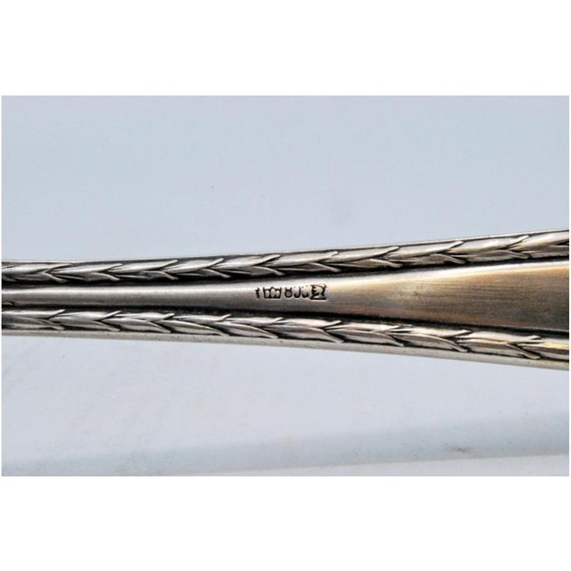 Silver Soup Ladle with Grooves For Sale - Image 3 of 7