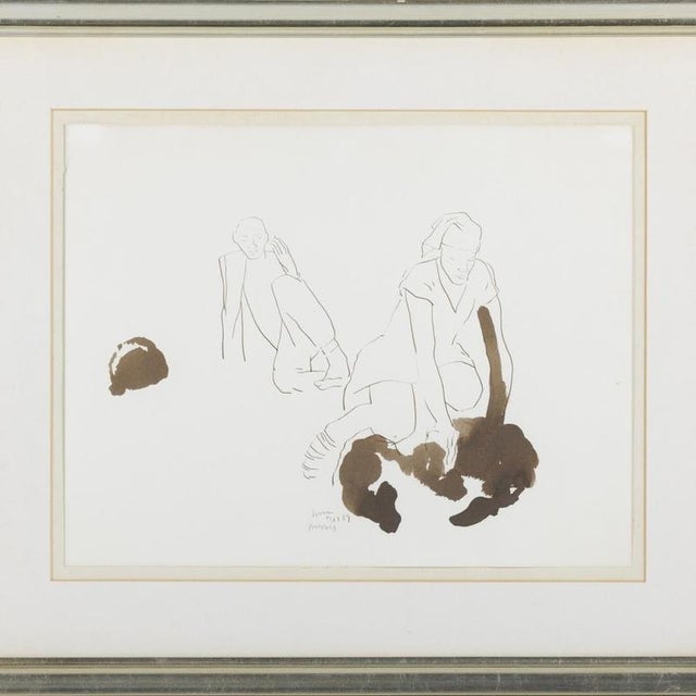 Graça Morais, Composition, 1980s, Mixed Media on Paper For Sale - Image 6 of 6