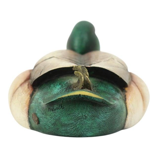 Male Duck in Brass and Resin from Elli Malevolti, Italy, 1960s For Sale - Image 6 of 13