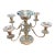 Late 20th Century Large Sheffield Silver Co. Silverplate 4-Arm Candelabra Victorian Style Centerpiece Decor For Sale