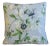 Custom-tailored designer pillow in P Kaufmann Fabrics "Country Cottage" linen blend fabric depicting a beautiful Passion...