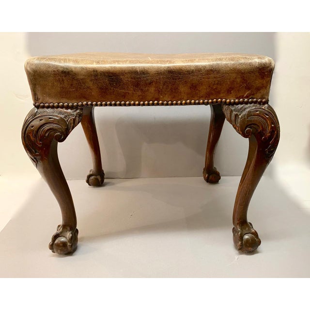 English 18th Century Vintage George III Stool For Sale - Image 9 of 10