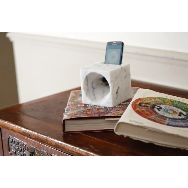 White Miki Smartphone Sound Amplifier by Stefano Pasotti for StoneLab Design For Sale - Image 8 of 10