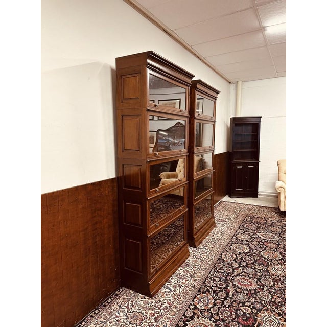 English Globe Wernicke Style Bookcase For Sale - Image 4 of 11