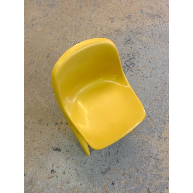Plastic Casalino Yellow Childrens Chair by Alexander Begge for Casala For Sale - Image 7 of 11