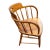 Antique Oak Captain's or Firehouse Barrel-Back Chair For Sale