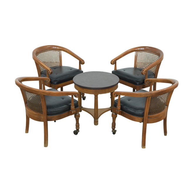 This vintage seating set by Heritage Henredon reflects the brand’s long standing reputation for quality American...