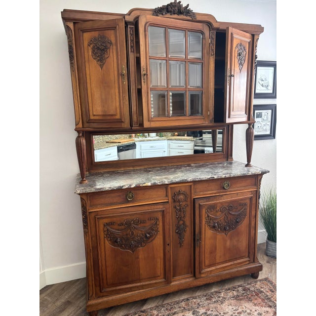 Antique French Louis XVI-style China Hutch For Sale - Image 13 of 16