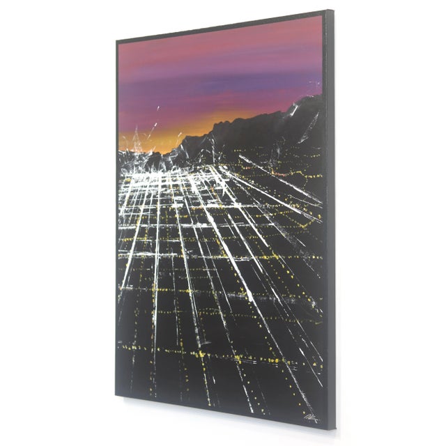 Beverly Sunset Aerial - City Landscape Painting Original Artwork by Pete Kasprzak For Sale In Los Angeles - Image 6 of 9