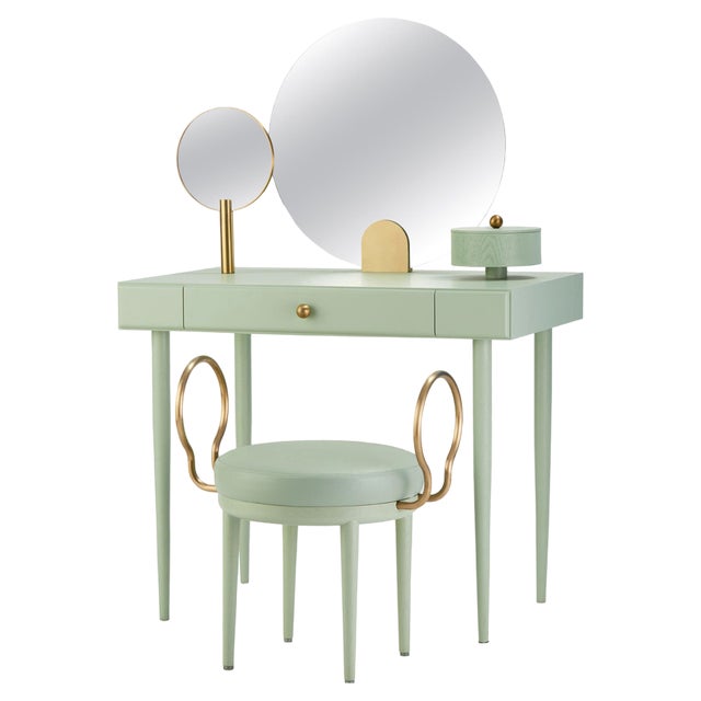 Rose Selavy Vanity Desk with Stool by Thomas Dariel, Set of 2 For Sale