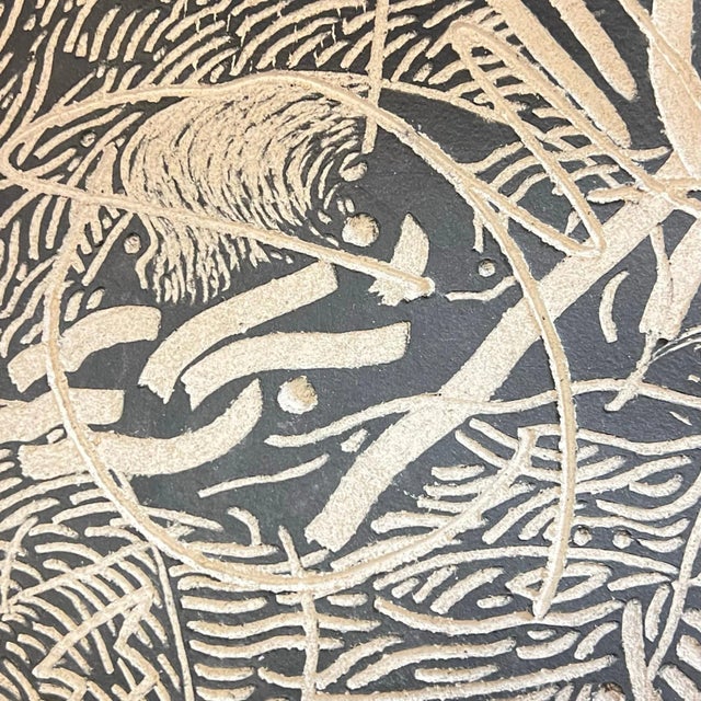 Massive Mid-Century Modern Sgraffito Ceramic Floor Vase For Sale In New York - Image 6 of 12