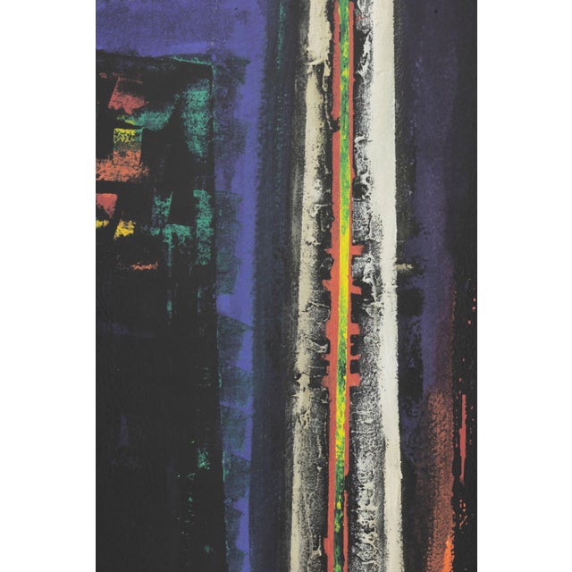 Perez Celis Buenos Aries 1989 Signed Abstract Expressionism Painting on Paper For Sale In Detroit - Image 6 of 8
