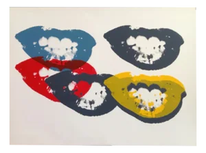 Andy Warhol, I Love Your Kiss Forever Forever, Screenprint