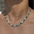 5.71ct Zambian Emerald & 2.81ct Baguette Diamond Tennis Necklace 14k Gold For Sale In New York - Image 6 of 13