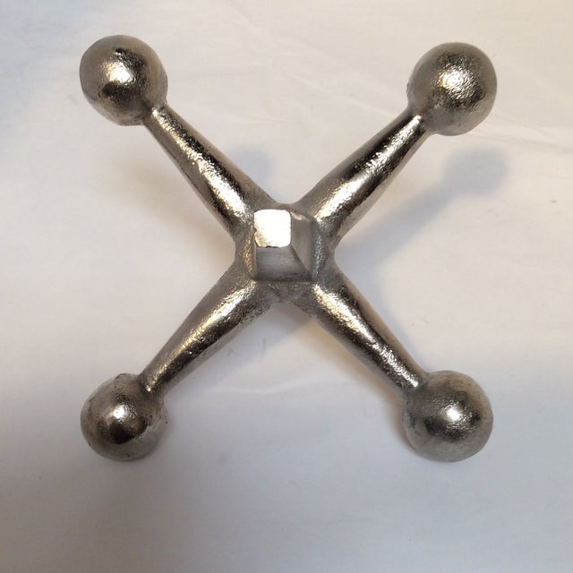 Large Silver Metal Jack Chairish