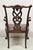 Antique Chippendale Georgian Carved Mahogany Ball and Claw Leather Arm Chair For Sale - Image 11 of 12