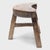 Rustic Chinese Petite Quarter Moon Stool, C. 1850 For Sale - Image 3 of 4