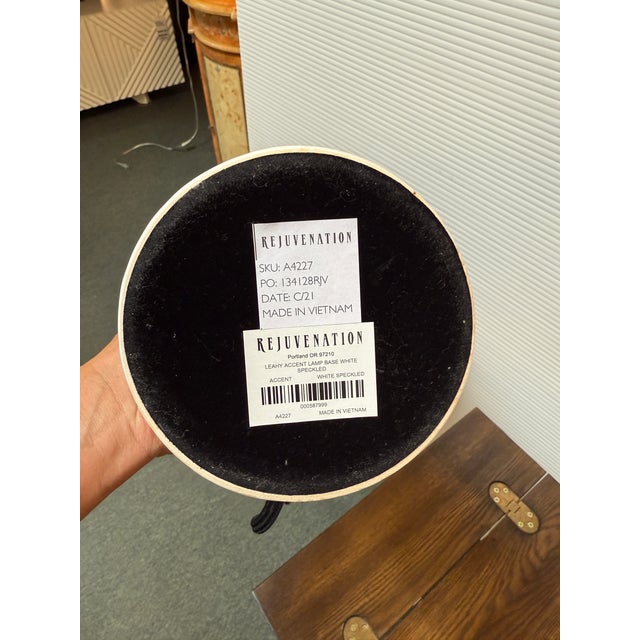 Rejuvenation Leahy Speckled Ceramic Table Lamp For Sale - Image 4 of 9