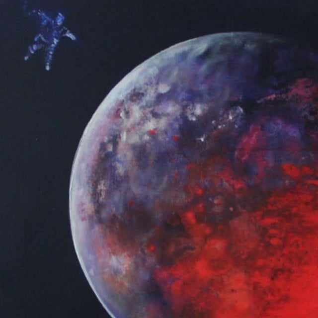 Barbara Hubert, Outer Space II, 2018, Oil on Canvas For Sale - Image 4 of 7