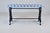 Victorian Antique Cast Iron Window Bench, Victorian, Ikat Upholstery, Usa For Sale - Image 3 of 11