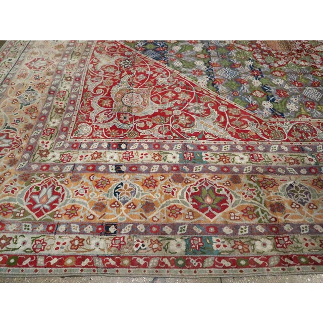 Galerie Shabab Collection Early 20th Century Persian Tabriz Carpet For Sale In New York - Image 6 of 9