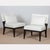 White Armchairs by Christian Liaigre for Holly Hunt, 1990, Set of 2 For Sale - Image 8 of 9
