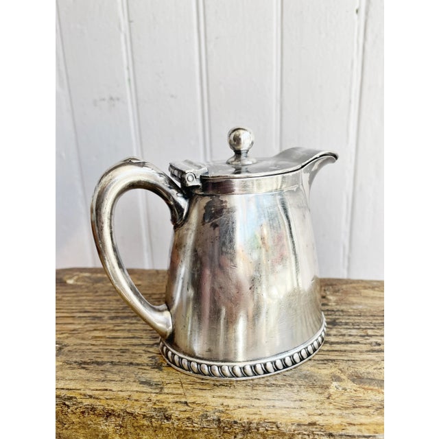 Early 1900s Antique Silver Creamer From Fall River Line Steamship Puritan For Sale In New York - Image 6 of 7