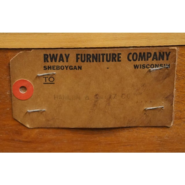 Mid 20th Century Rway Furniture Modern 38" Chest of Drawers For Sale - Image 13 of 14