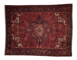 1970s Vintage Heriz Rug - 7'4" X 9'3"