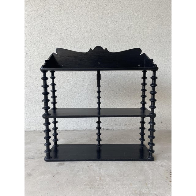 Folk Art Spool Shelf, 1930s For Sale - Image 6 of 13