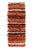 Vintage Tulu Rug in Orange, Red, Green Multicolor Shag Pile Stripes For Sale In New York - Image 6 of 6