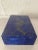 Gemstone Early 21st Century Hand Carved Lapis Lazuli Mosaic & Marble Interior Jewelry Box For Sale - Image 7 of 12
