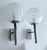 Vintage Space Age Glass Sconces from Doria, 1960s, Set of 2 For Sale - Image 13 of 14