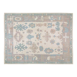 Moroccan Hand Knotted Organic Wool Rug, 10'7"x14' For Sale