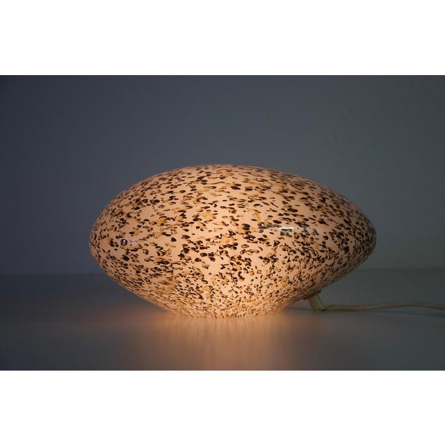 Stone Shaped Glass Table Lamp, Germany, 1970s For Sale - Image 12 of 14