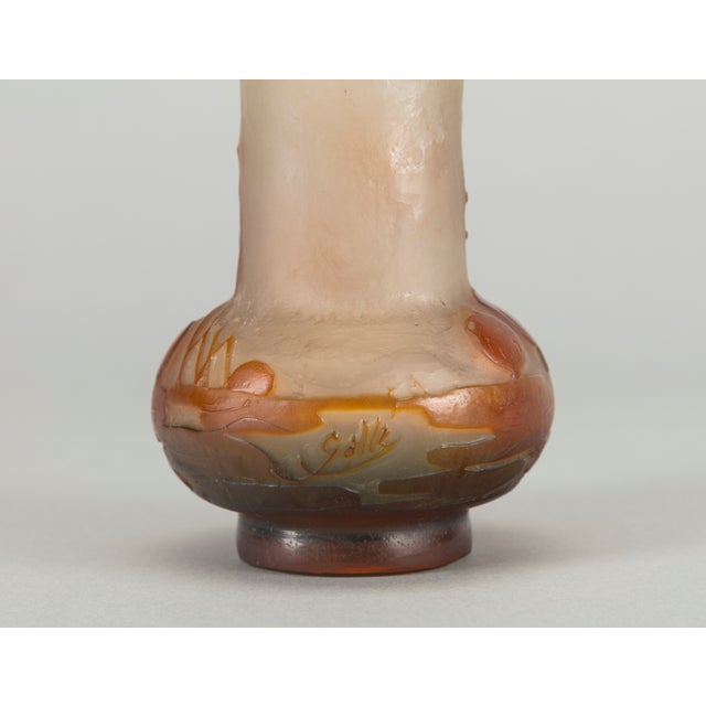 Small Glass Vase with Cameo Work by Emile Gallé, 1900s For Sale - Image 5 of 18