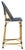 The beloved European bistro chair assumes a coastal update in this navy bar stool. The cheerfully woven PE wicker seat and...