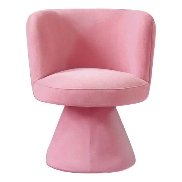 Coraje Dining Chair in Pink Velvet from Moanne For Sale