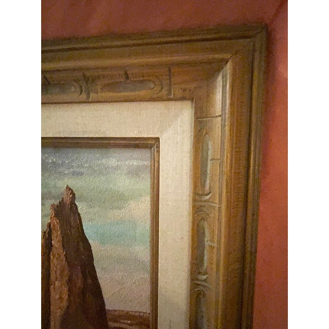 Original Maurice Green 1977 Southwestern Landscape Oil Painting "Twin Buttes" Framed For Sale In Washington DC - Image 6 of 15