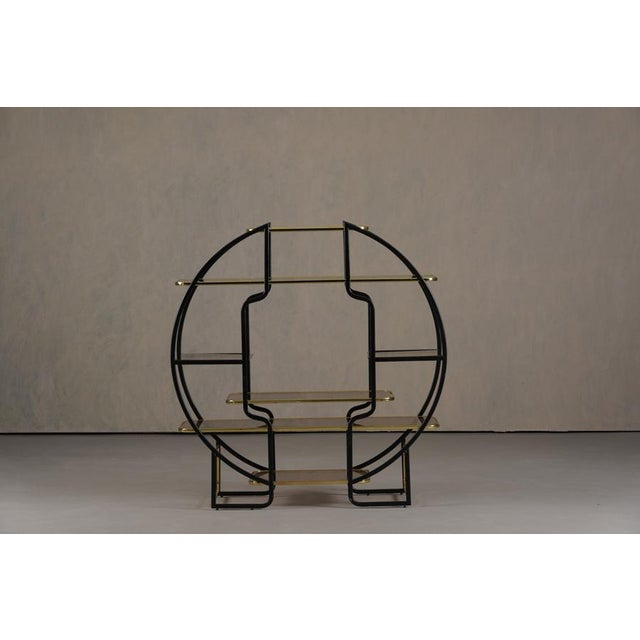 Vintage Hollywood Regency Etagere Shelf, Italy, 1970s, in Flawless conditions. Designed 1970 to 1979