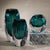 Contemporary Albi Emerald Cut Glass Vase, 5" For Sale - Image 3 of 4