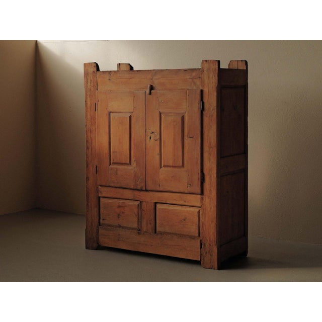 19th Century Folk Art Cabinet in Pine, France For Sale - Image 18 of 18