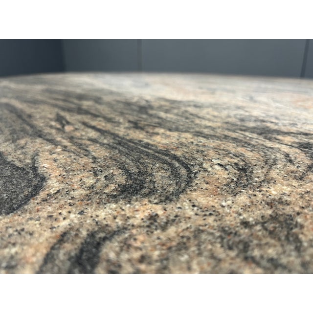 Gray Vintage Oval Granite Dining Table, 1970s For Sale - Image 8 of 13