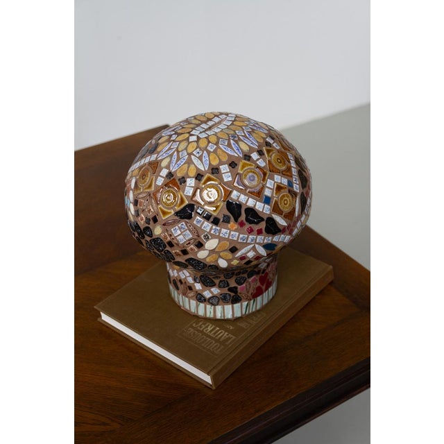 1970s Swedish Folk Art Mosaic Mushroom Piggy Bank, 1970s For Sale - Image 5 of 16