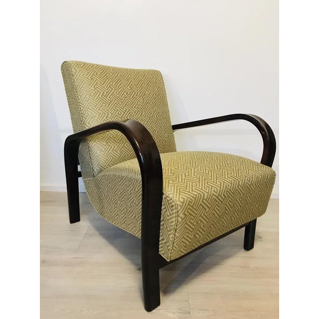 Armchair by Karel Kozelka & Antonín Kropáček for Interier Praha, 1950s, in Restored conditions. Designed 1950 to 1959 I...