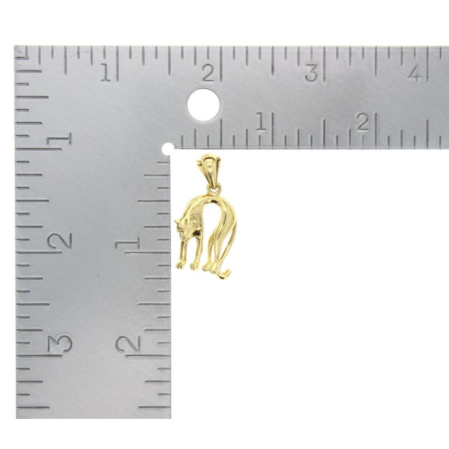 Contemporary Polished Panther Necklace 18k Yellow Gold 16" For Sale - Image 3 of 3