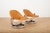 Brown White Lacquered Anaconda Armchairs with Tubular Steel Frames, Fiberglass Shells, and Cognac Leather Covers by Paul Tuttle for Strässle, 1971, Set of 2 For Sale - Image 8 of 12